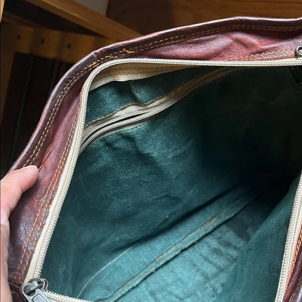 Source Unknown Dark Brown Leather Briefcase